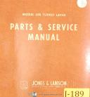 Jones & Lamson-Jones & Lamson UM, Turret Lathe, Parts and Service Manual Year (1963)-UM-01